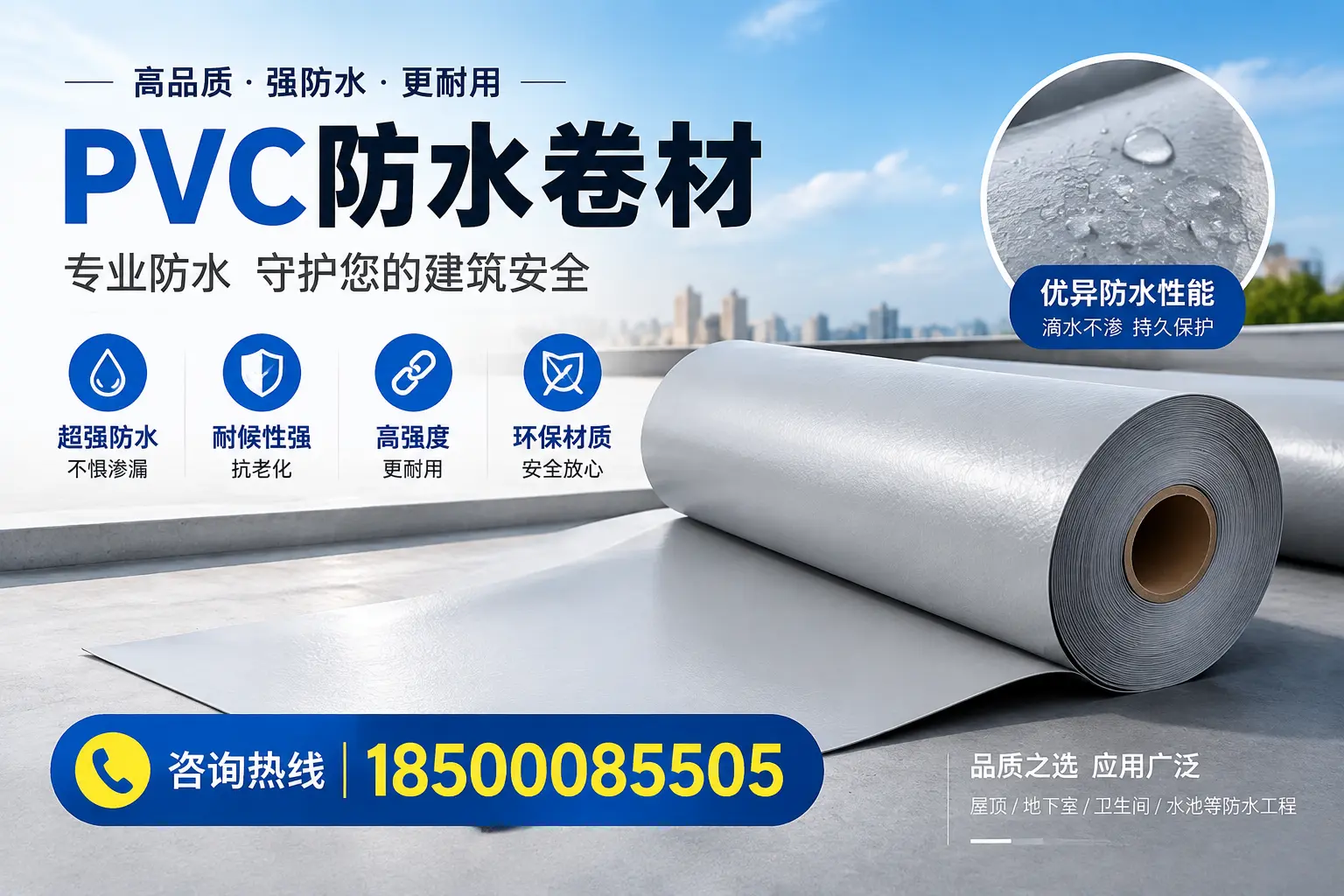 铁岭地区pvc防水卷材的市场现状与发展趋势