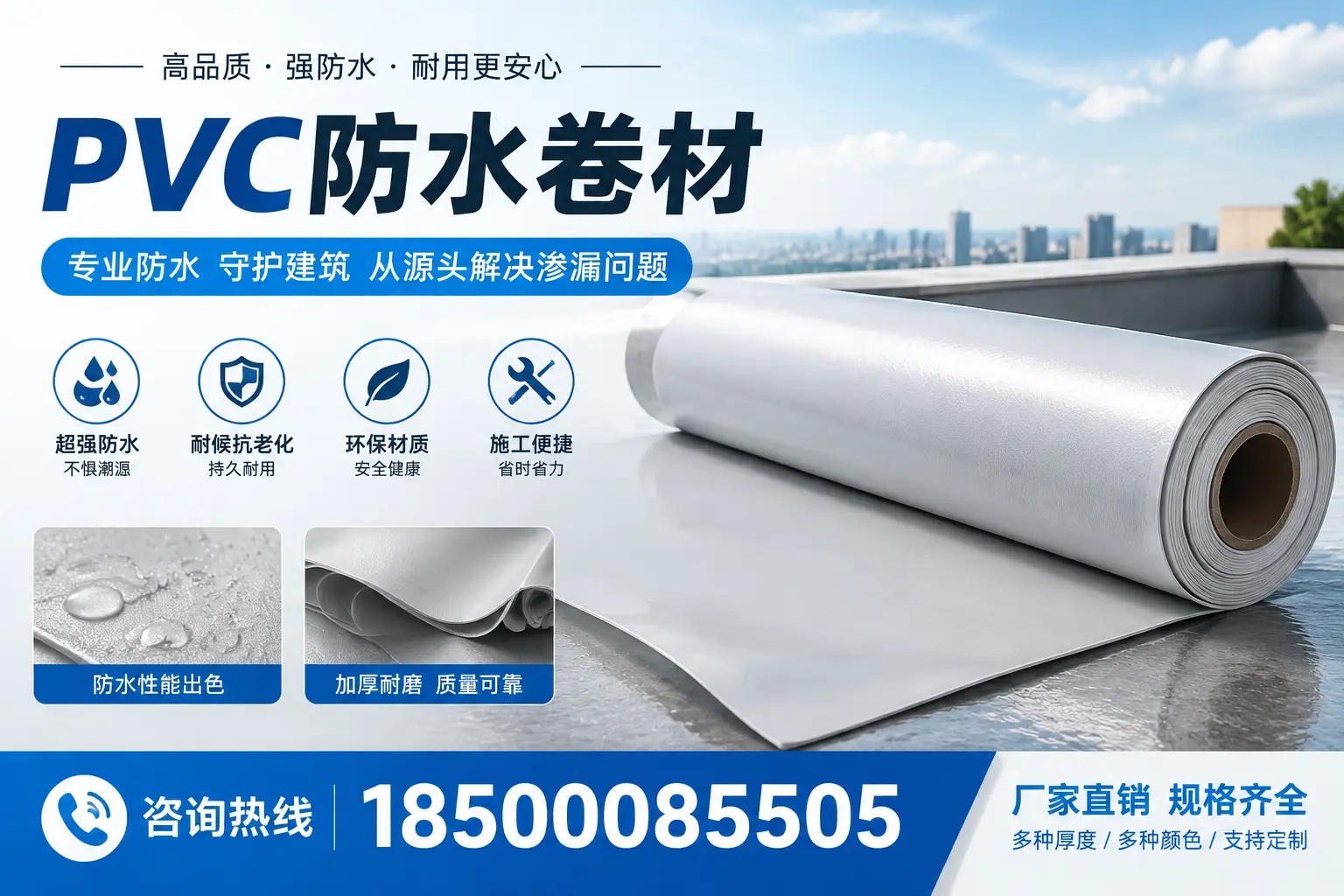 选择pvc防水卷材时，铁岭用户的常见疑问